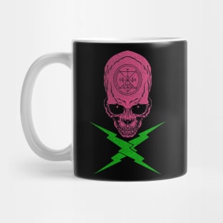 Cool Skull Vaporwave Design Mug